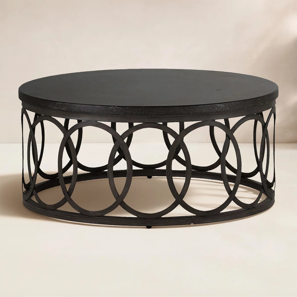 Copeland Aluminum Round Outdoor Coffee Table 36 in. W x 16.5 in. H | Wayfair North America