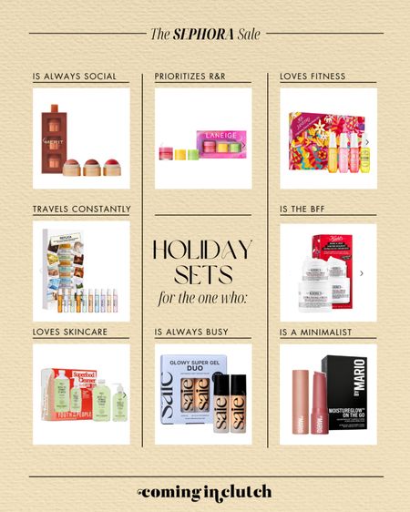 Holiday Beauty Sets for the one who…
 🎁✨

Sephora, cream blush, perfume, gift ideas, gift ideas for her, beauty gift ideas, holiday gifts, makeup gifts, clean facial wash

#LTKbeauty #LTKHoliday #LTKsalealert