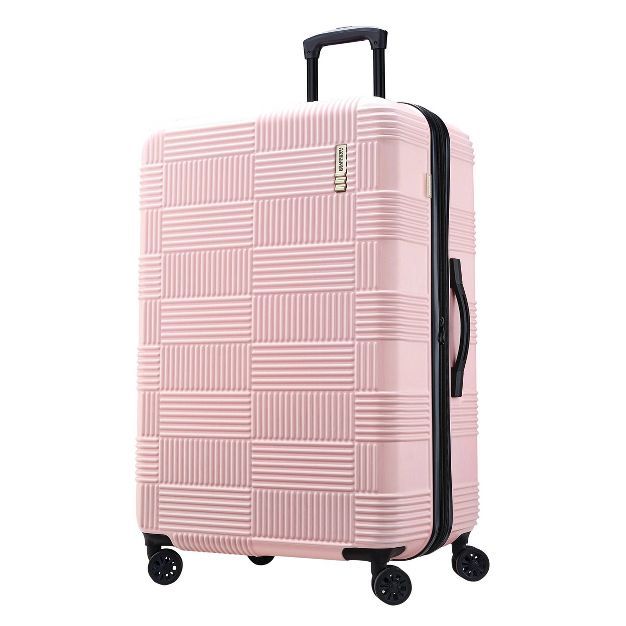 American Tourister NXT Hardside Large Checked Spinner Suitcase | Target