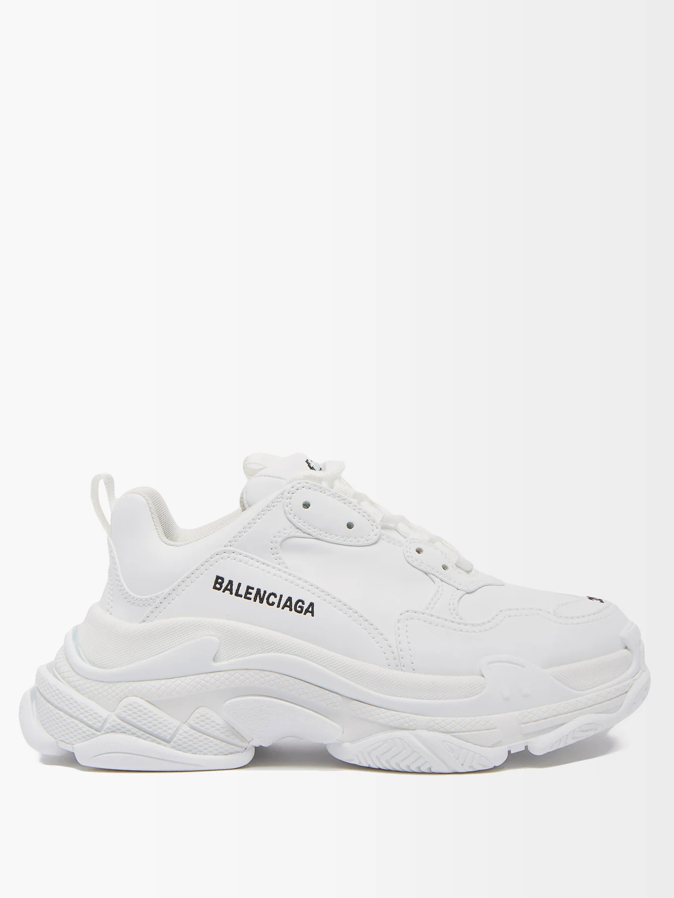 Triple S faux-leather trainers | Matches (APAC)