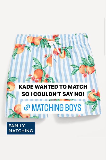 Family matching swimsuits. So cute and couldn’t say no when Kade wanted to match  

#LTKSeasonal #LTKkids #LTKswim