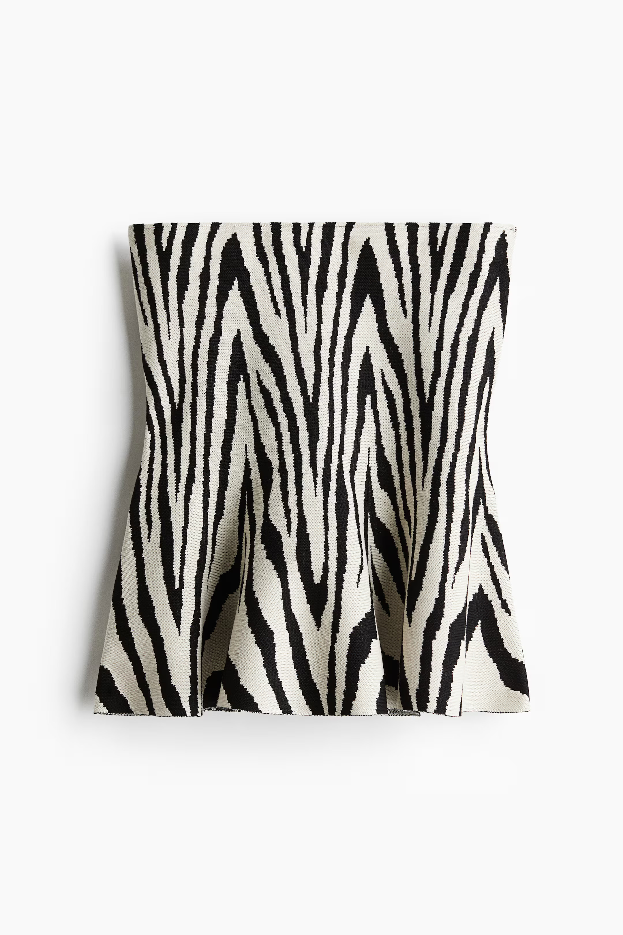 Peplumshirt in Jacquardstrick | H&M (DE, AT, CH, NL, FI)