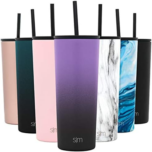 Simple Modern 24oz Classic Tumbler with Straw Lid & Flip Lid - Travel Mug Gift Vacuum Insulated C... | Amazon (CA)
