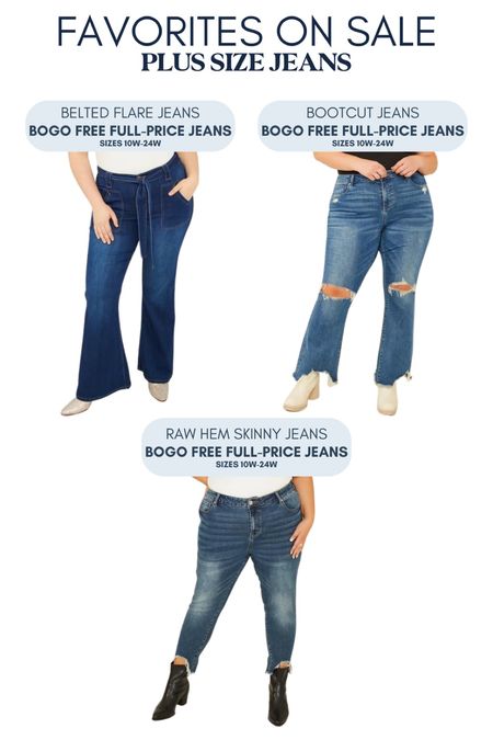 FAVORITES ON SALE! Some of my favorite plus size jeans are on sale right now! If you've ever wanted to try any of these, now is the time! For reference, I typically wear a size 18W/20W/2X

#LTKCyberWeek #LTKplussize #LTKsalealert