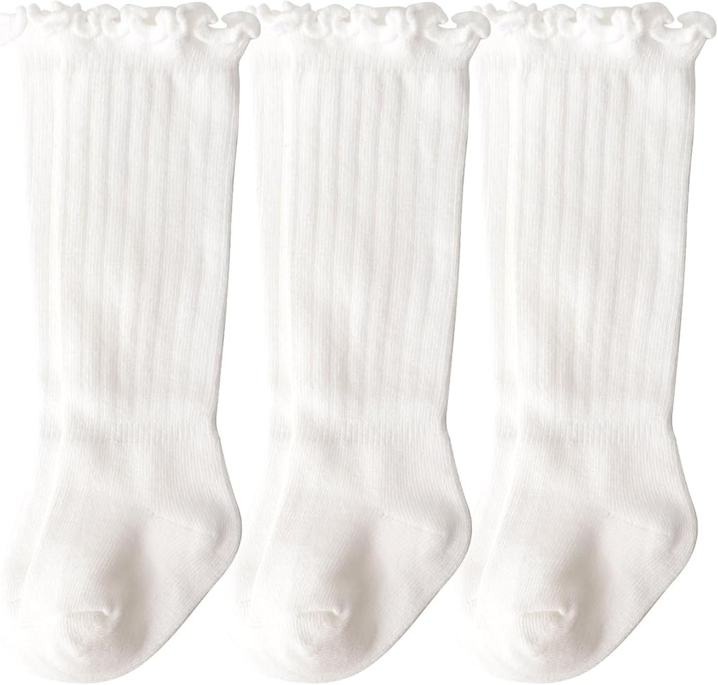 BQUBO Baby Knee High Socks Newborn Infant Toddler Kids Socks Girls Uniform Leggings Dress Sock Lo... | Amazon (US)