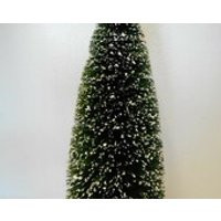 Green Bottle Brush Tree CHOOSE 8 or 10 Snow Tipped Flocked Christmas Centerpiece Mantel Display | Etsy (US)