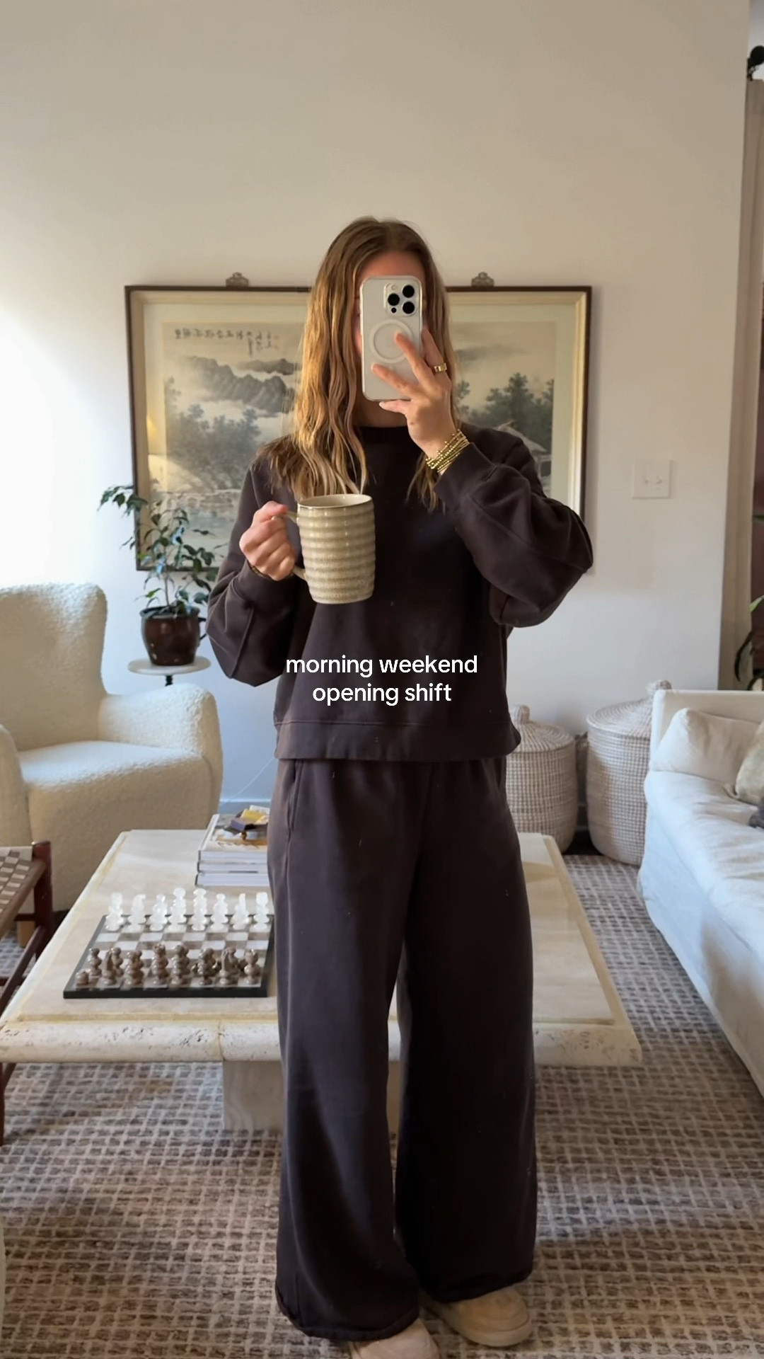 10/25/25 Starting the day slow with my cozy morning opening shift routine ☕️ Linking my GAP brown loungewear set (the comfiest!), my pour-over coffee maker and gooseneck kettle, and our Amazon linen curtains and Roman shades that make the whole space feel so peaceful in the morning light.

#LTKHome #LTKStyleTip #LTKSeasonal