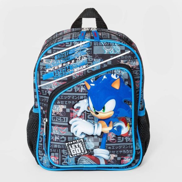 Kids' Sonic the Hedgehog Mini Backpack - Black | Target