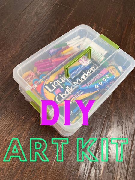 DIY kid’s art kit or sensory & jewelry kit.  There is a lot of possibilities in this on the go plastic container with two compartment and a handle.  It’s the perfect container to organize all their crafts in one spot 

#LTKHoliday #LTKkids #LTKGiftGuide