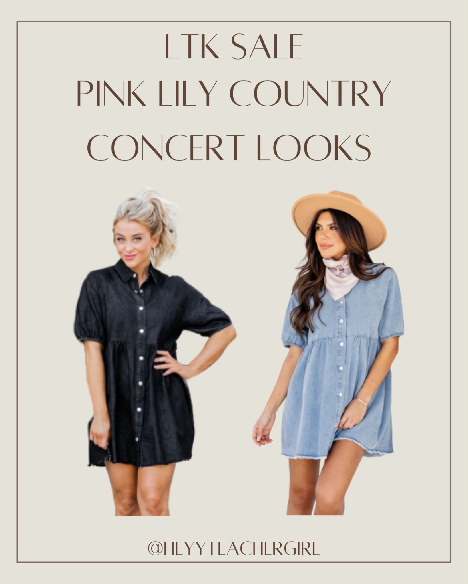 Get ready for country concerts this summer with these two perfect dresses from Pink Lily! 

#LTKFind #LTKSale #LTKsalealert
