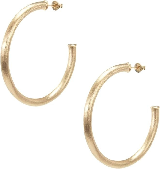 Sheila Fajl Smaller Favorite Tubular Hoop Earrings in Brush Champagne | Amazon (US)