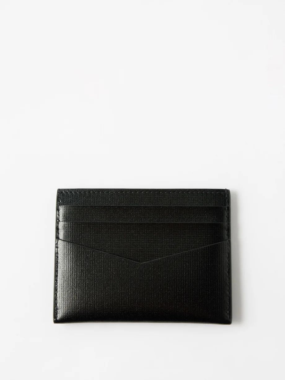 Logo-print leather cardholder | Givenchy | Matches (UK)