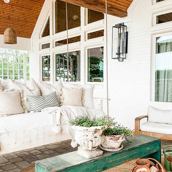 Modern Glass Panel Outdoor Lantern - Decor Steals | Decor Steals