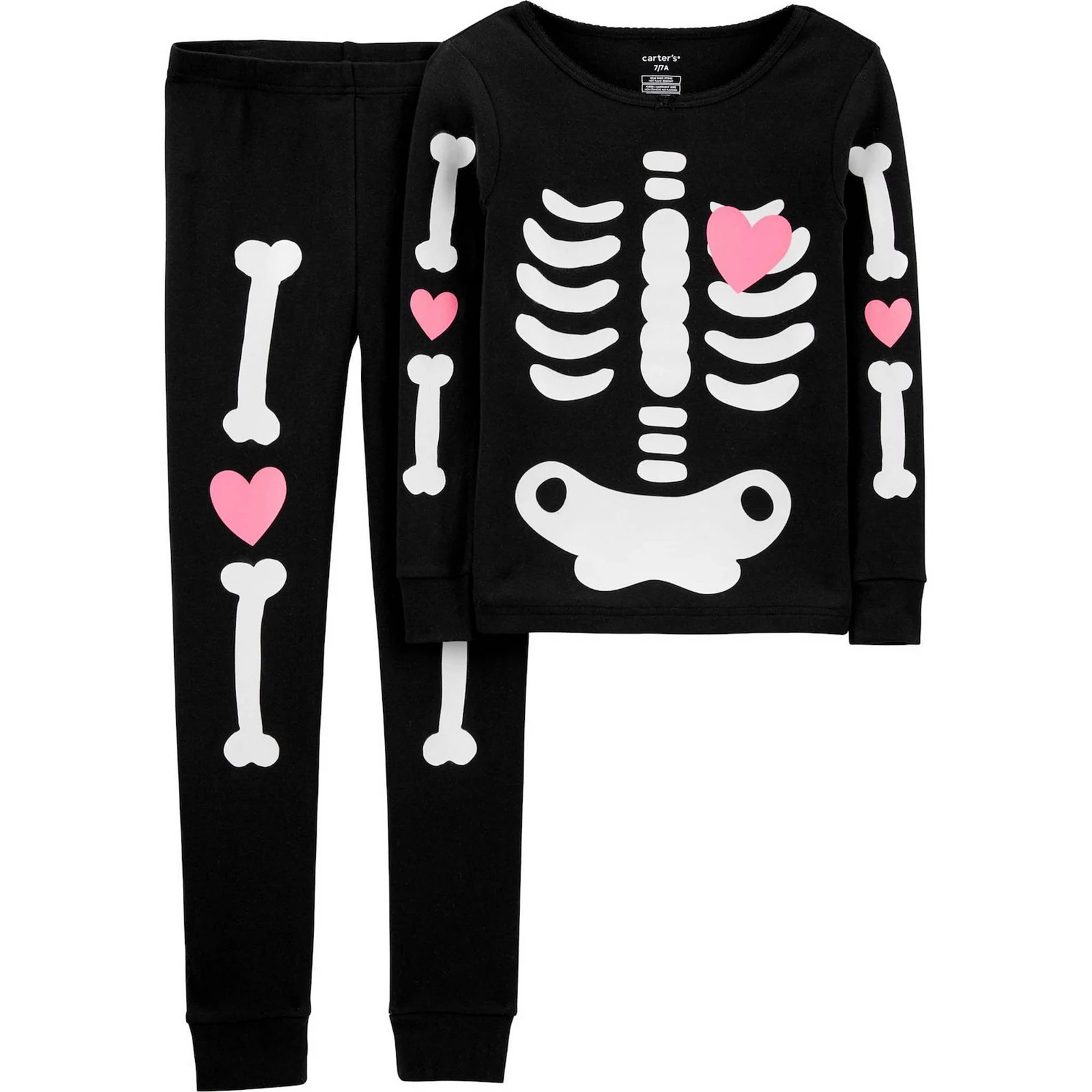 Girls 4-14 Carter's Halloween Skeleton Pajama Set, Girl's, Oxford | Kohl's