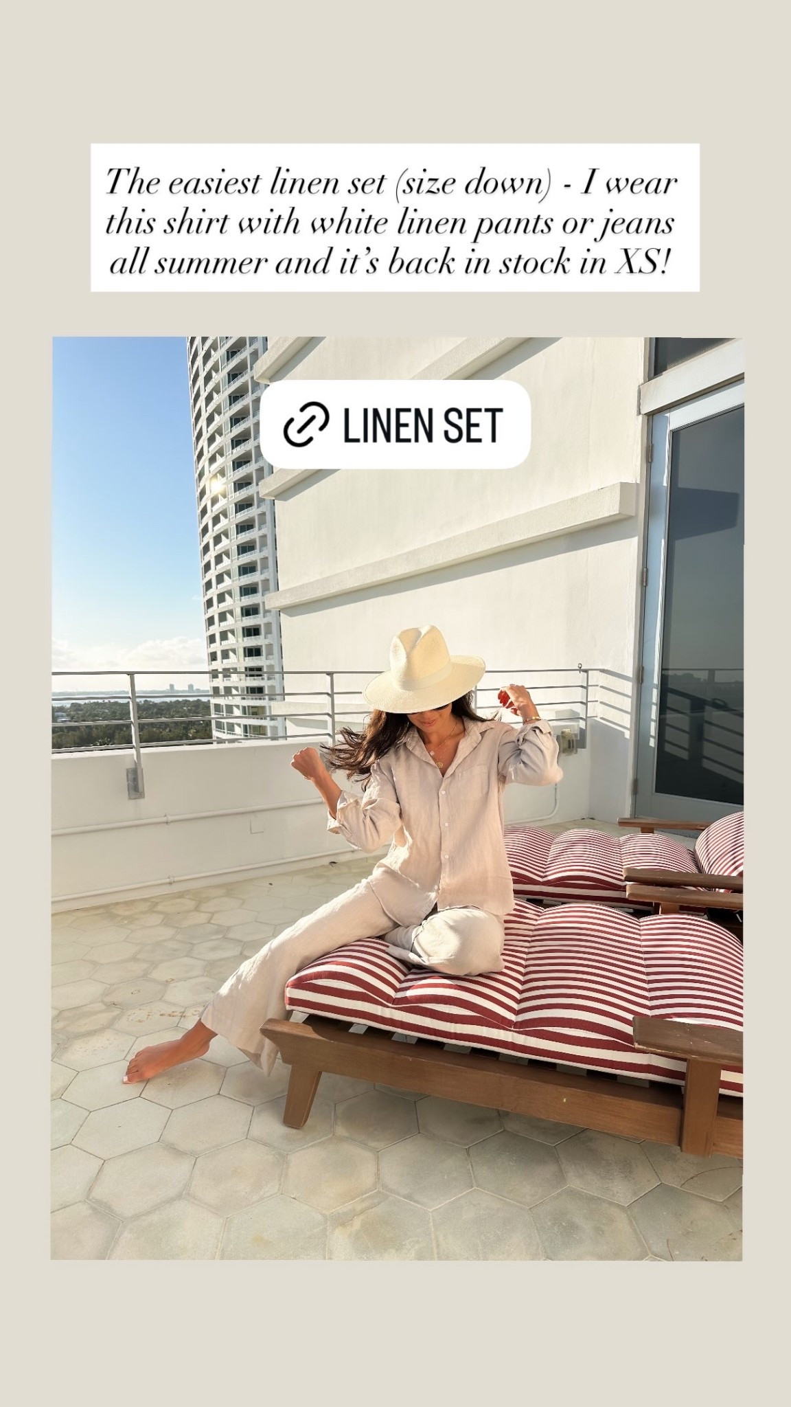 The easiest linen set (size down) - I wear this shirt with white linen pants or jeans all summer and it’s back in stock in XS!

#LTKootd #LTKdayinmylife #LTKSeasonal