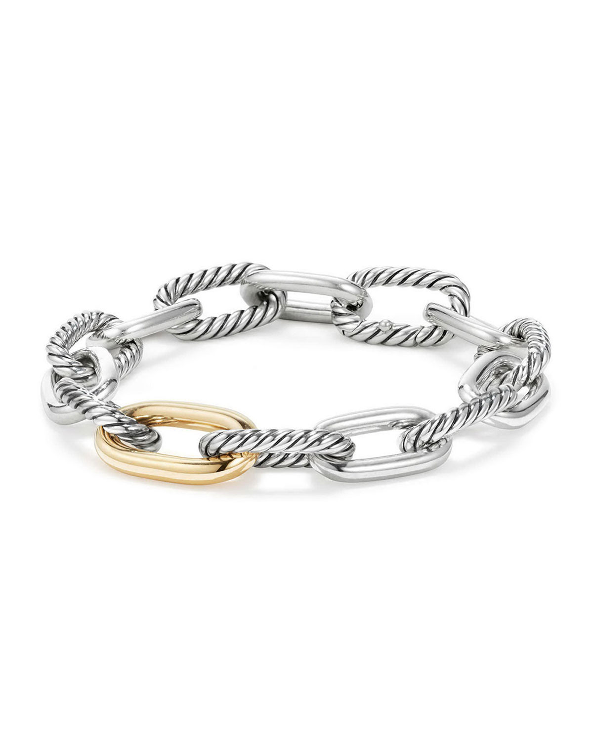 Madison 18k Woman's Medium Chain Link Bracelet, 11mm | Neiman Marcus