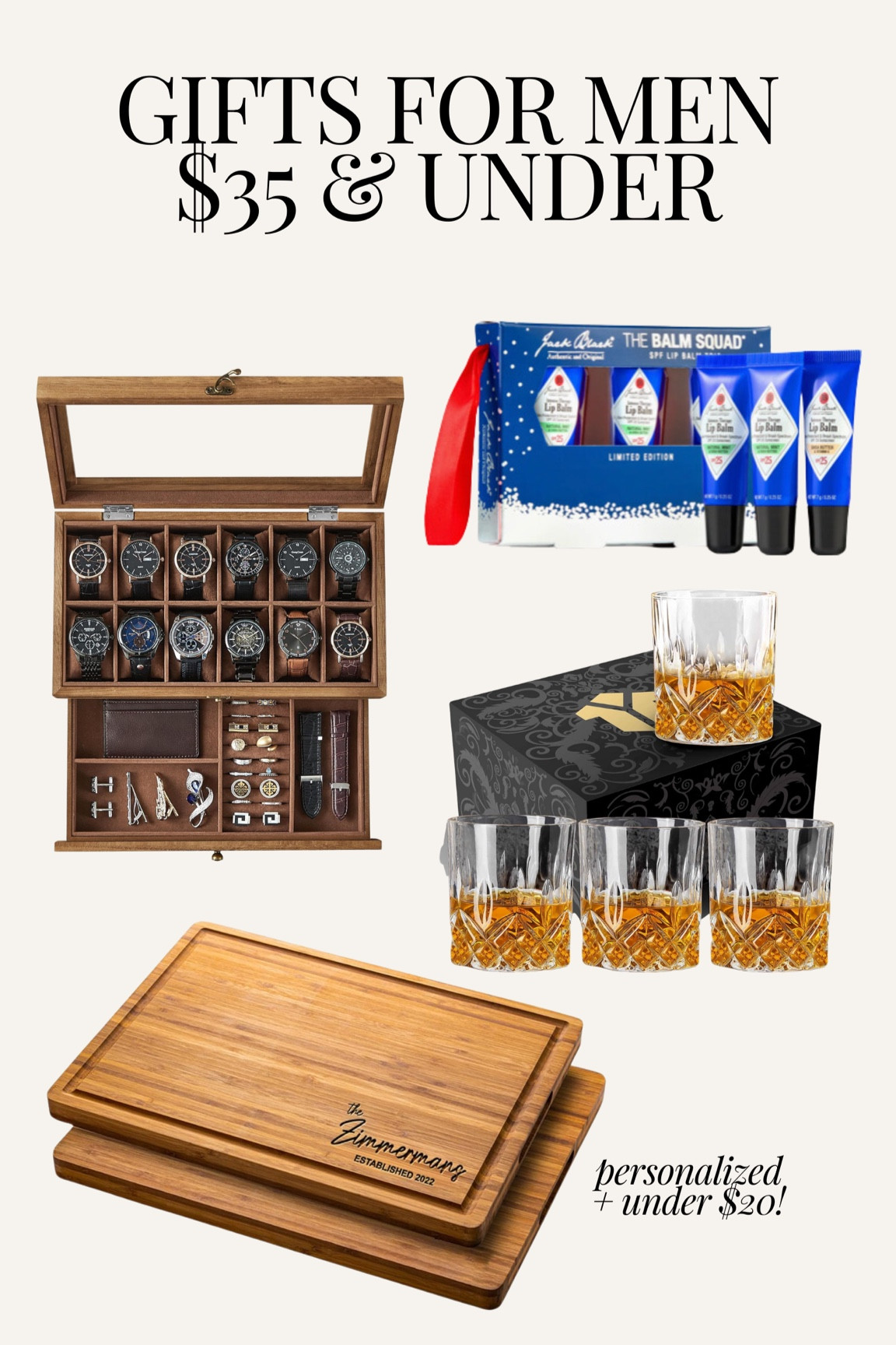 Gifts for men under $35!! Gift guide for him, gifts for him, dad gift, husband gift, mens gifts 

#LTKGiftGuide #LTKHoliday #LTKMens