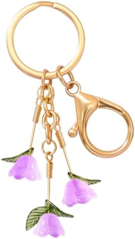 Trailing Tulip Flower Keychains for Women-Handmade,Bag Charm,Purse Charm,Elegant Gifts for Women/... | Amazon (US)