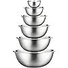 Premium Stainless Steel Mixing Bowls (Set of 6) Stainless Steel Mixing Bowl Set - Easy To Clean, ... | Amazon (US)