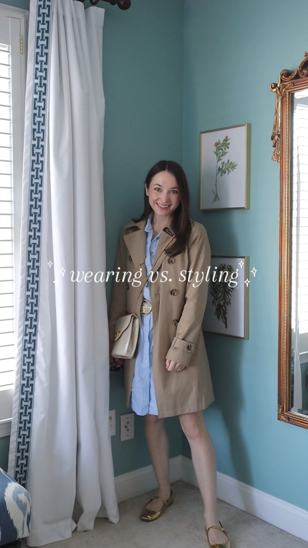 Wearing vs styling: 50s in the morning and 70s in the afternoon