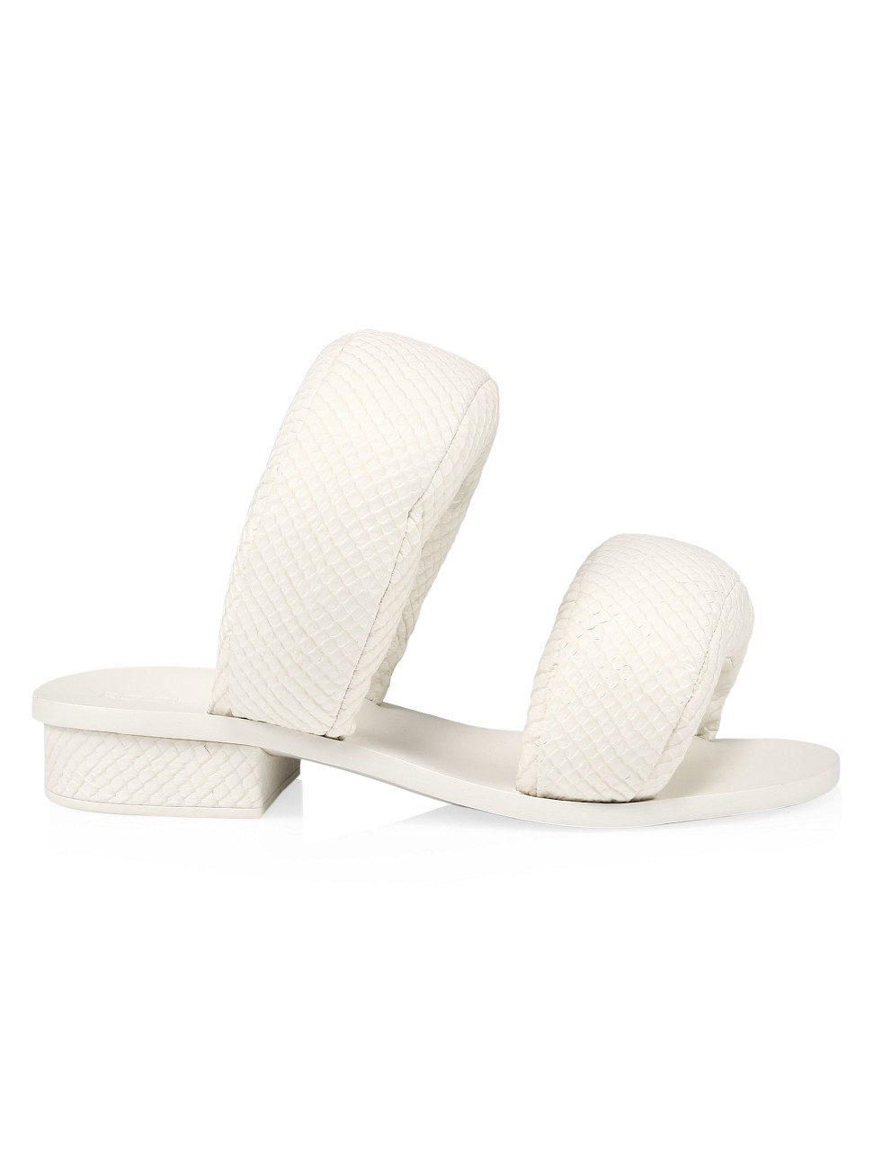 Cult Gaia X Room Pillow Snake-Embossed Leather Sandals | Saks Fifth Avenue