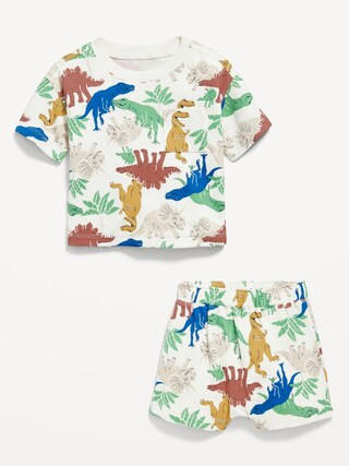 Short-Sleeve Pocket T-Shirt and Shorts Set for Baby | Old Navy (US)