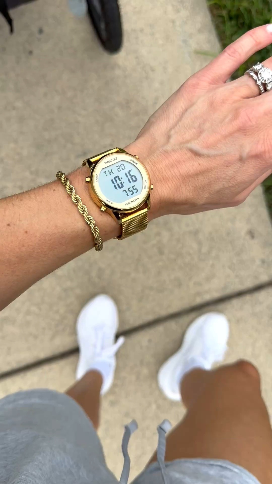 Not an Apple Watch girly! I don’t want to be connected when I walk/run—I want to be disconnected 😂
Found this cute little gold step counter with no Bluetooth or app. Just steps. 👏🏼. Gold is a tad cheap-looking 😂 but for $30, I’ll take it!

#LTKgrwm #LTKActive #LTKfitnessgoals