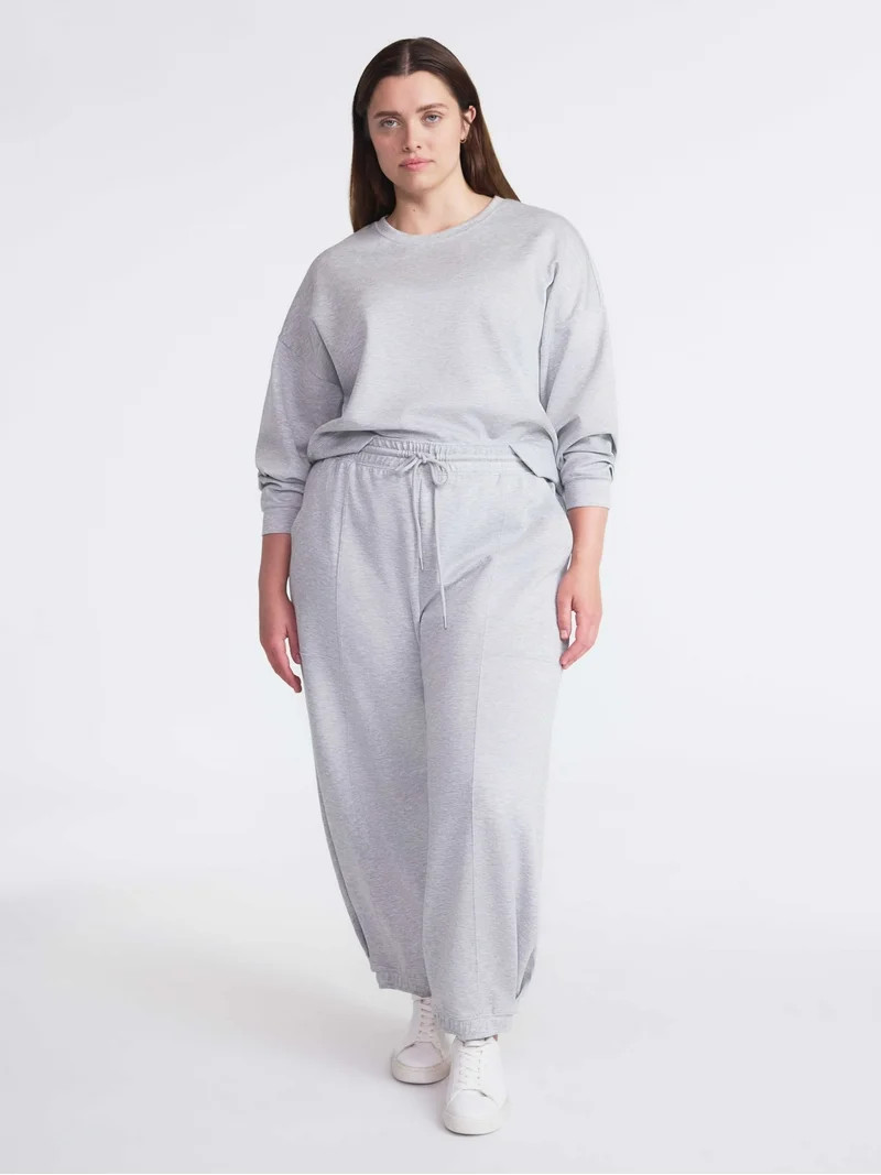 Scoop Women's and Women's Plus New Scubaknit Barrel Pants, Sizes XS-4X | Walmart (US)