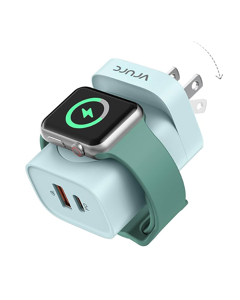 VRURC for Apple Watch Charger, Wireless Magnetic Portable iWatch Charger, PD 20W 3-in-1 Travel Es... | Amazon (US)