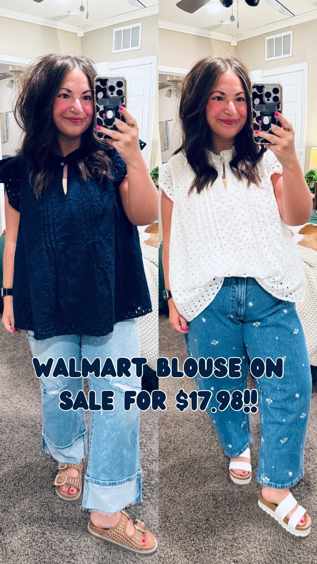 walmart blouse on sale for $17.98! 

 