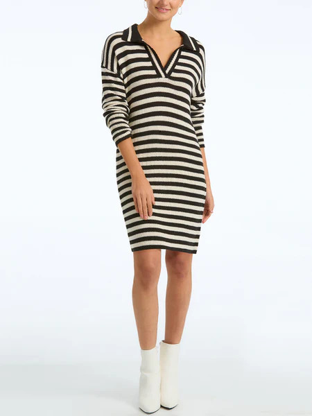 Stripe Polo Mini Dress | 525 America