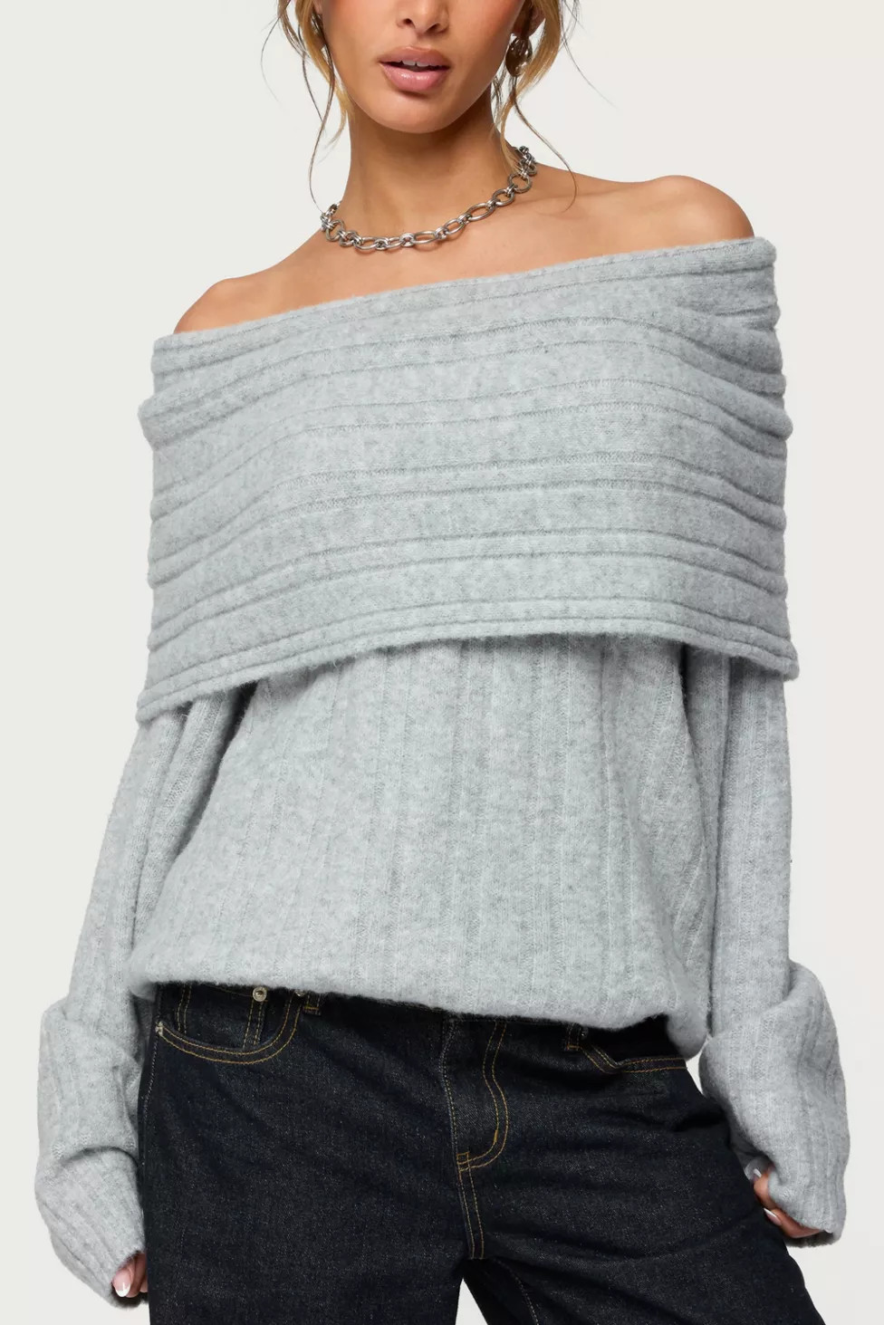 Edikted Kadenna Oversized Off Shoulder Sweater | Urban Outfitters (US and RoW)