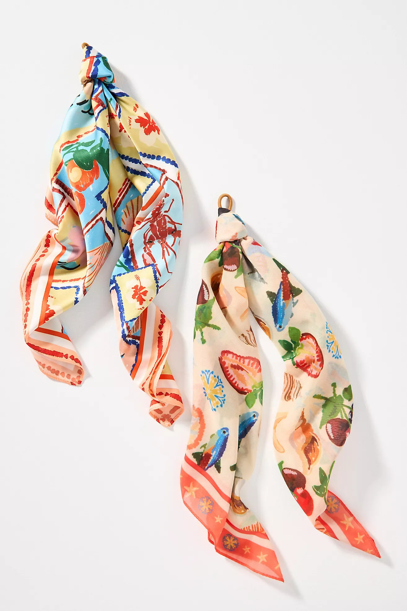 Bright Icon Hair Scarves, Set of 2 | Anthropologie (US)