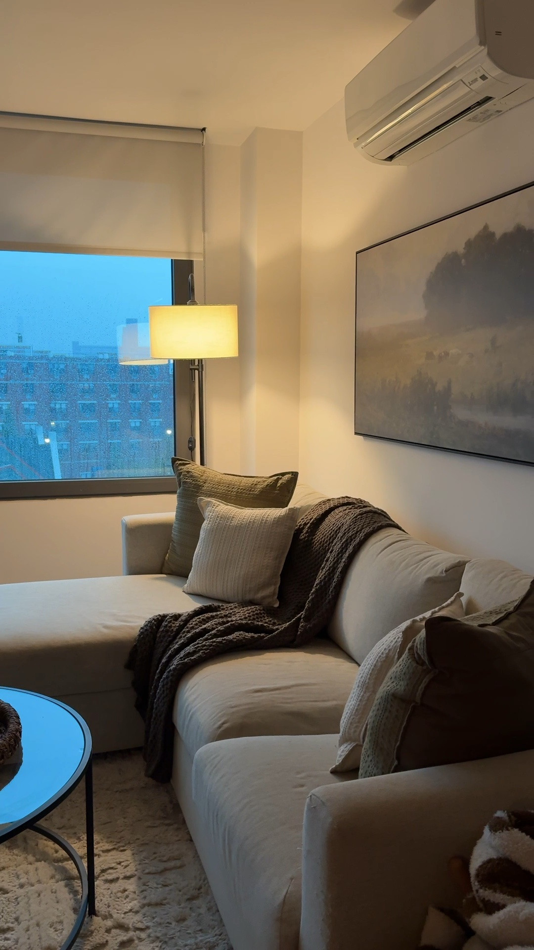 Clean apartment during a rainstorm 🌩️💛 #apartmentdecor #homedecor #neutraldecor

#LTKdayinmylife #LTKHome #LTKootd