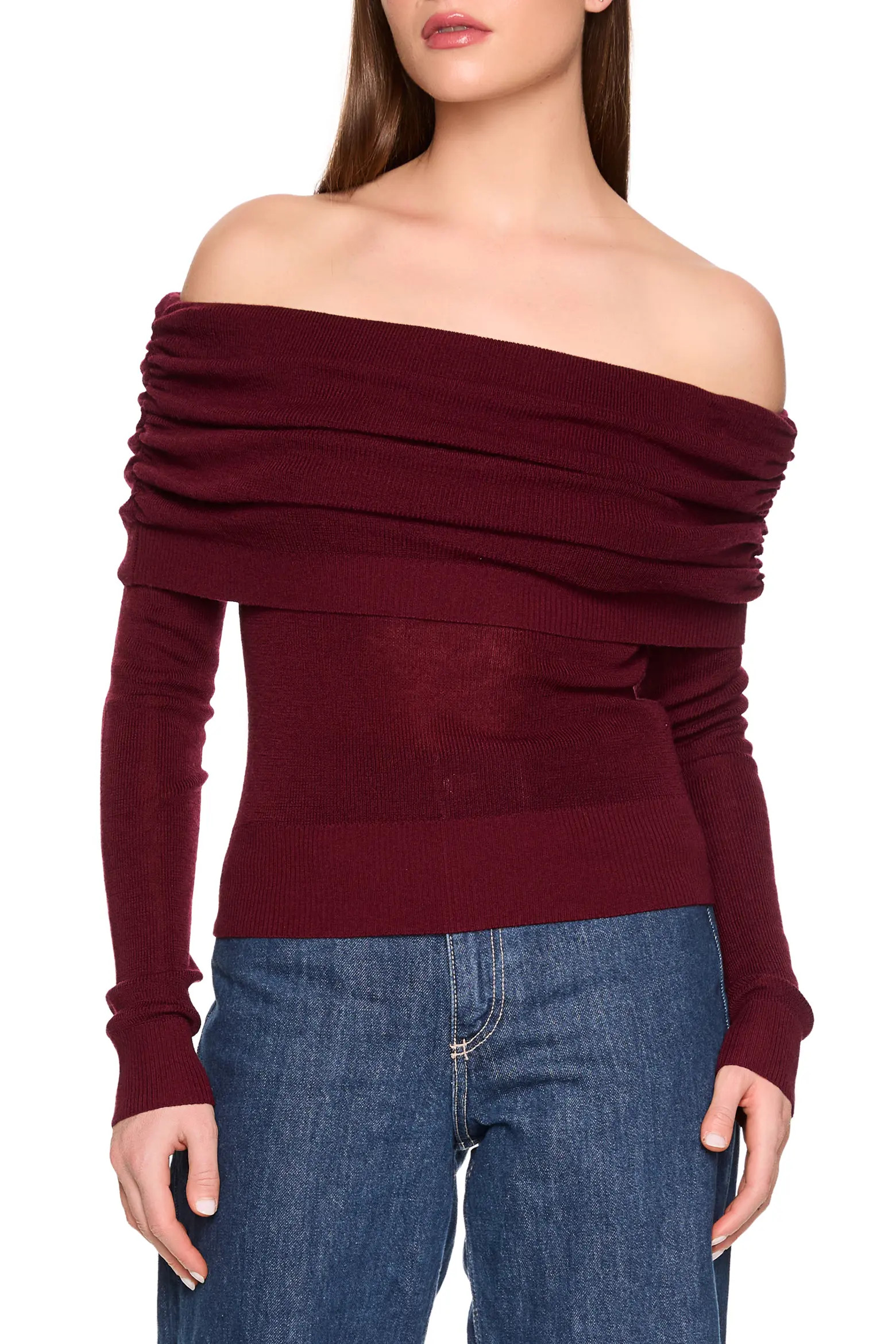 Susana Monaco Off the Shoulder Merino Wool Sweater (Women) | Nordstrom | Nordstrom