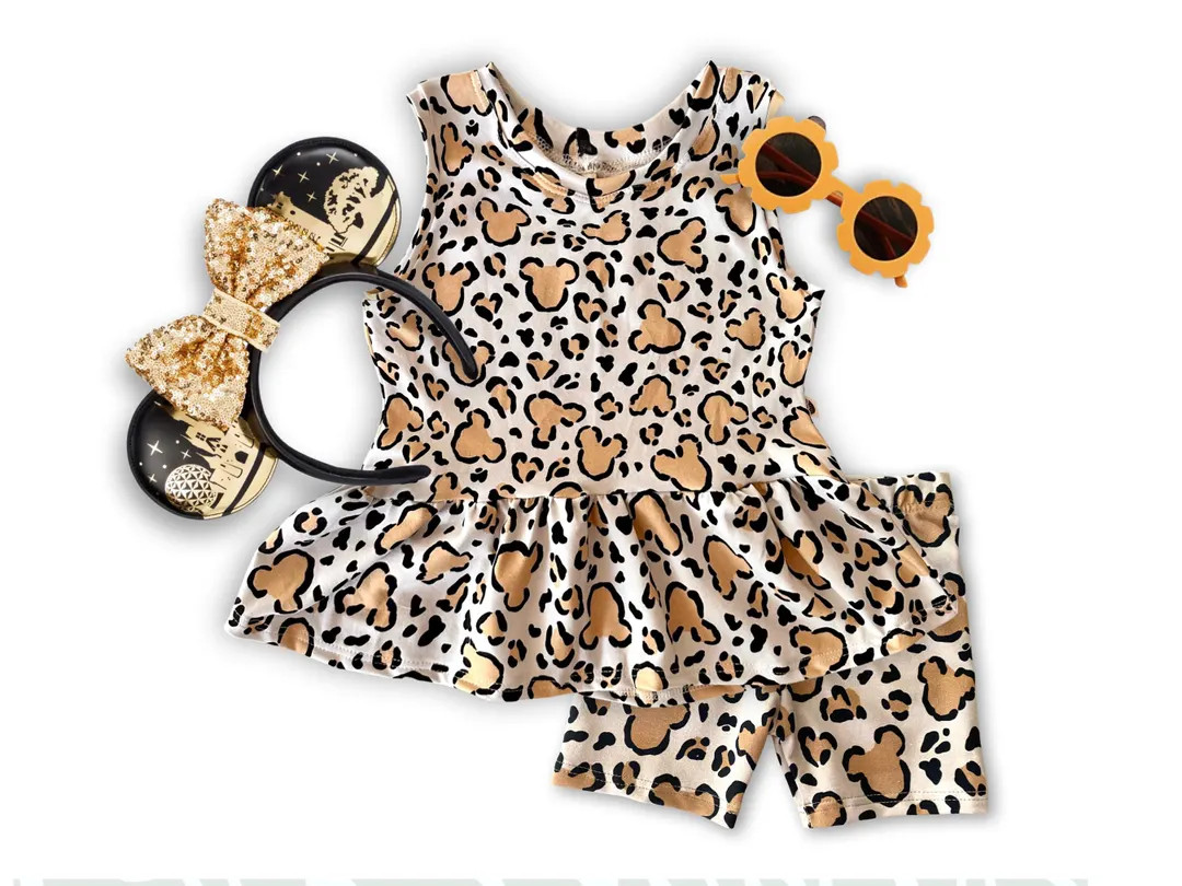 Cheetah Mickey Girls Tank, Animal Kingdom Girls Tank, Disney Vacation Tee Kids, Disney Trip T-shi... | Etsy (US)