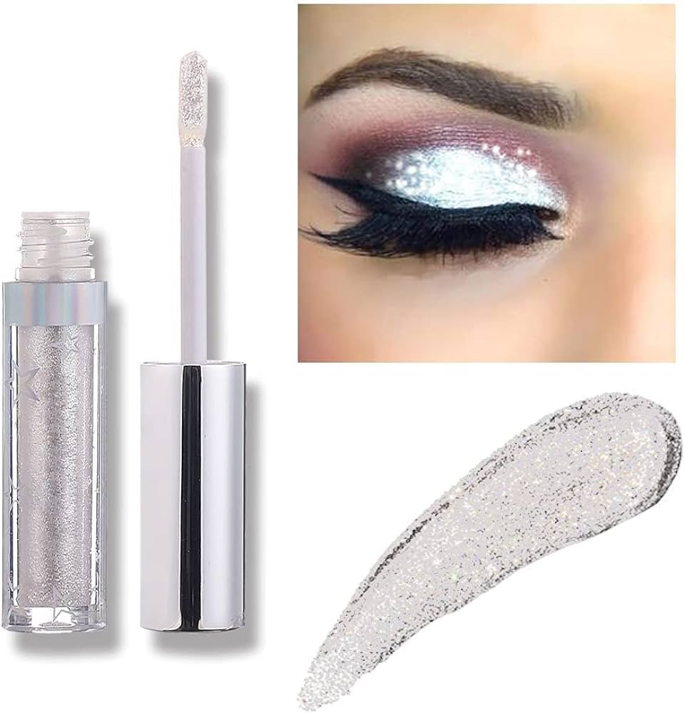 Long Lasting Waterproof Shining Shimmer Glitter Liquid Eyeshadow Metallic Pigments Makeup Metals ... | Amazon (US)