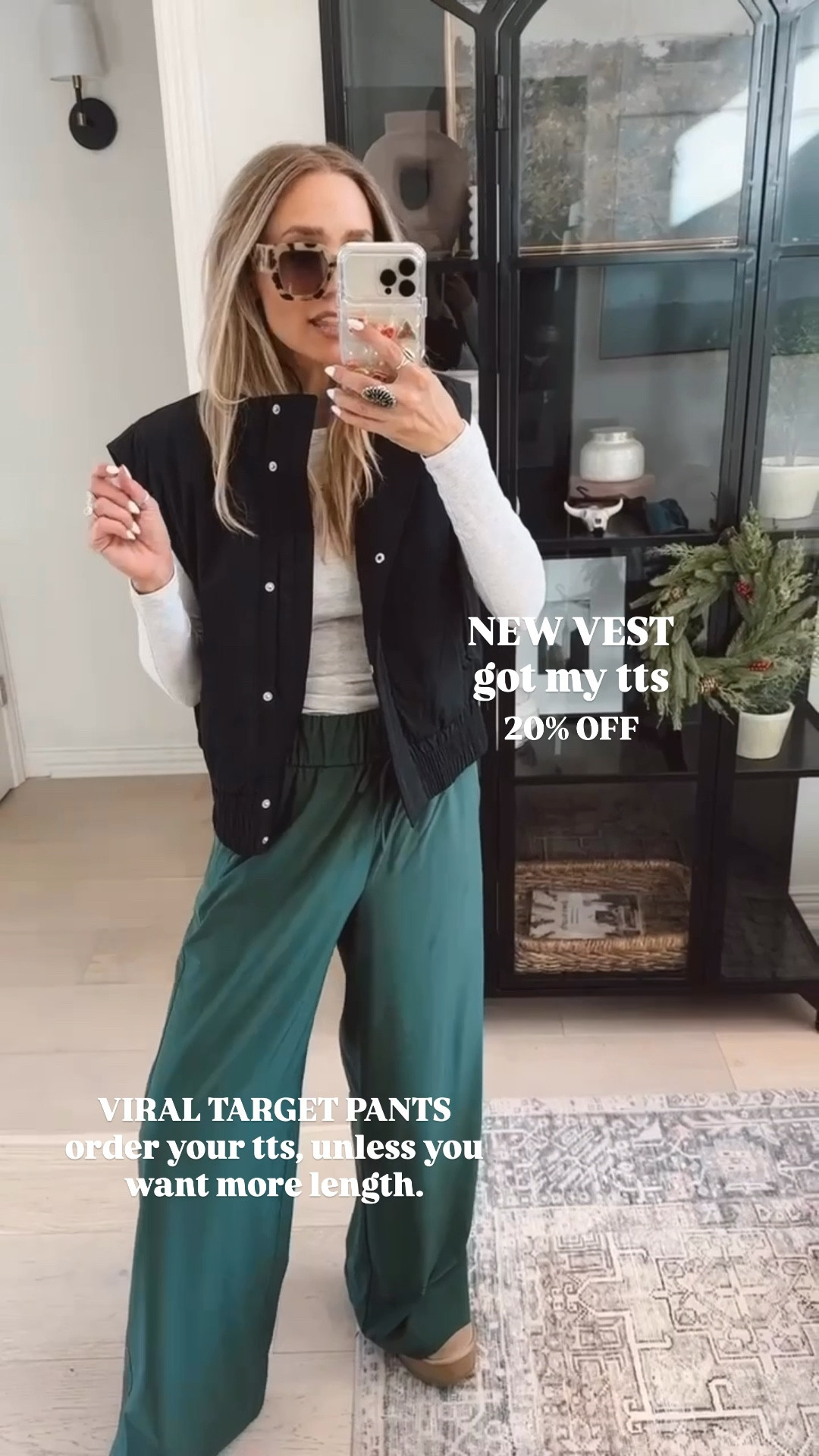 Steal this cozy + cute outfit! This vest is 20% off + comes in several color options.

I would get your normal size in everything, unless you’re taller and need length for the pants, then size up🫶🏼

📍Where to wear: school pickup, everyday outfit, dates, girls brunch, weekend outings, sporting events, work // office , travel day, road trips, flights, target, shopping days, meetings, beach , pool, resort, workout, running errands, church. 

Ootd, outfit Inspo, fashion finds, trending, cozy, casual outfits, modest outfit, classy casual, look for less, fall fashion 2025, free people, designer, girly, chic, trendy, elevated basics, everyday style, fall wear, fall fashion, fall style, fall ootd, Ugg season, fall style edit, LTK outfit inspo, Amazon fall fashion, Walmart Fall fashion, designer inspired looks, Target fashion, Target finds. 



#LTKSaleAlert #LTKmomlife #LTKFindsUnder50
