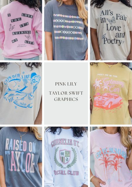 Calling all swifties! Pink lily has some adorable Taylor Swift graphics! 

#LTKGiftGuide #LTKfindsunder50