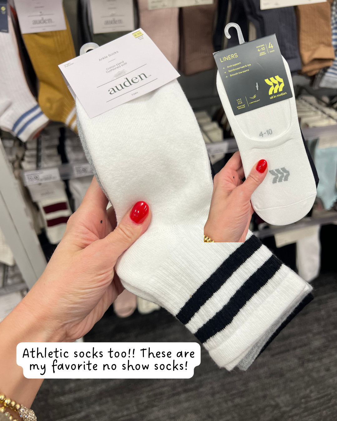 Our favorite socks from Target! 

 #LTKfitnessgoals #LTKmorningroutine #LTKOver40