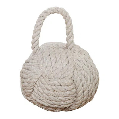 Finely Cotton Fabric Weighted Floor Stop Benzara | Wayfair North America