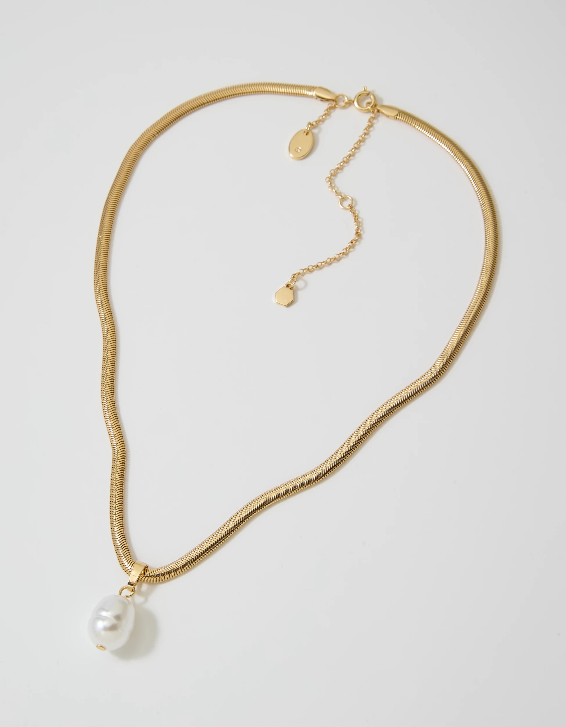 Aerie Omega Chain Pearl Necklace | Aerie