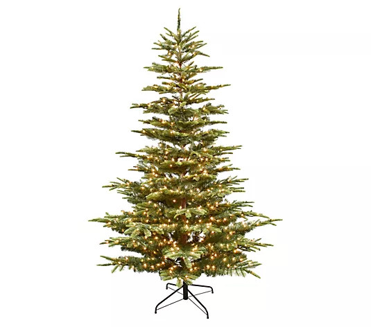 Puleo International 6.5' Pre-Lit Arctic Fir Tre e - QVC.com | QVC