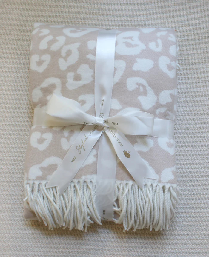 Leopard Fringe Tartan Throw | The Styled Collection