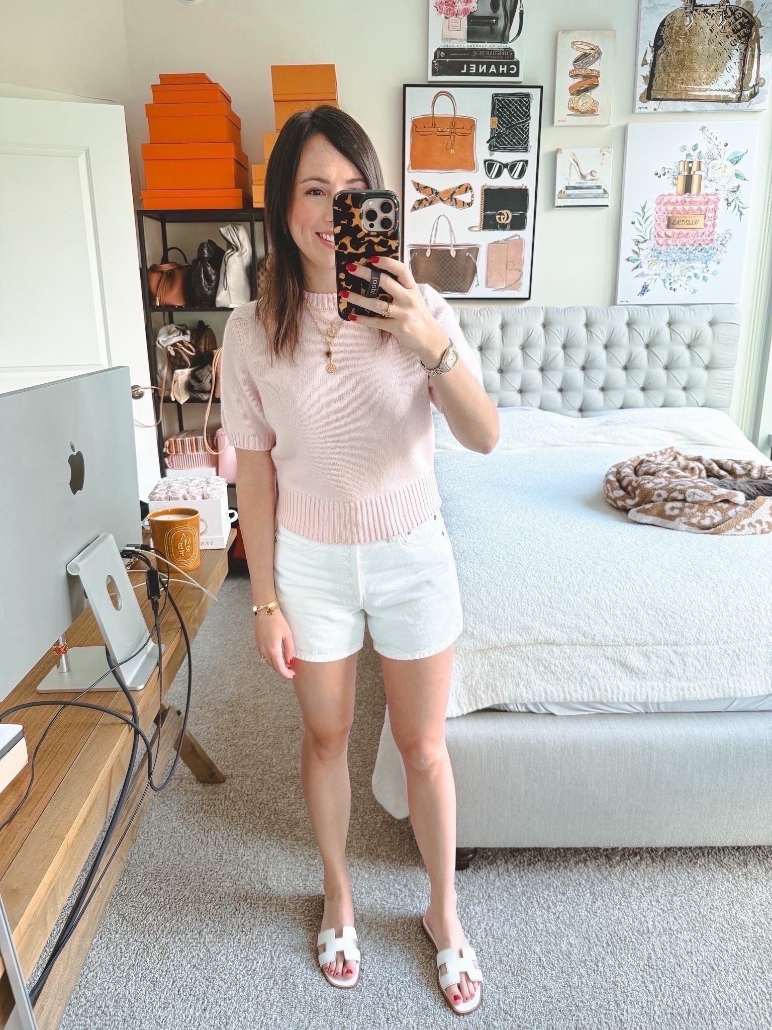 Pink short sleeve sweater (s) with white shorts (25)



#LTKStyleTip #LTKootd #LTKFindsUnder100