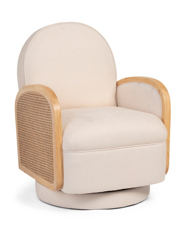 Jeanie Rattan Swivel Chair | TJ Maxx