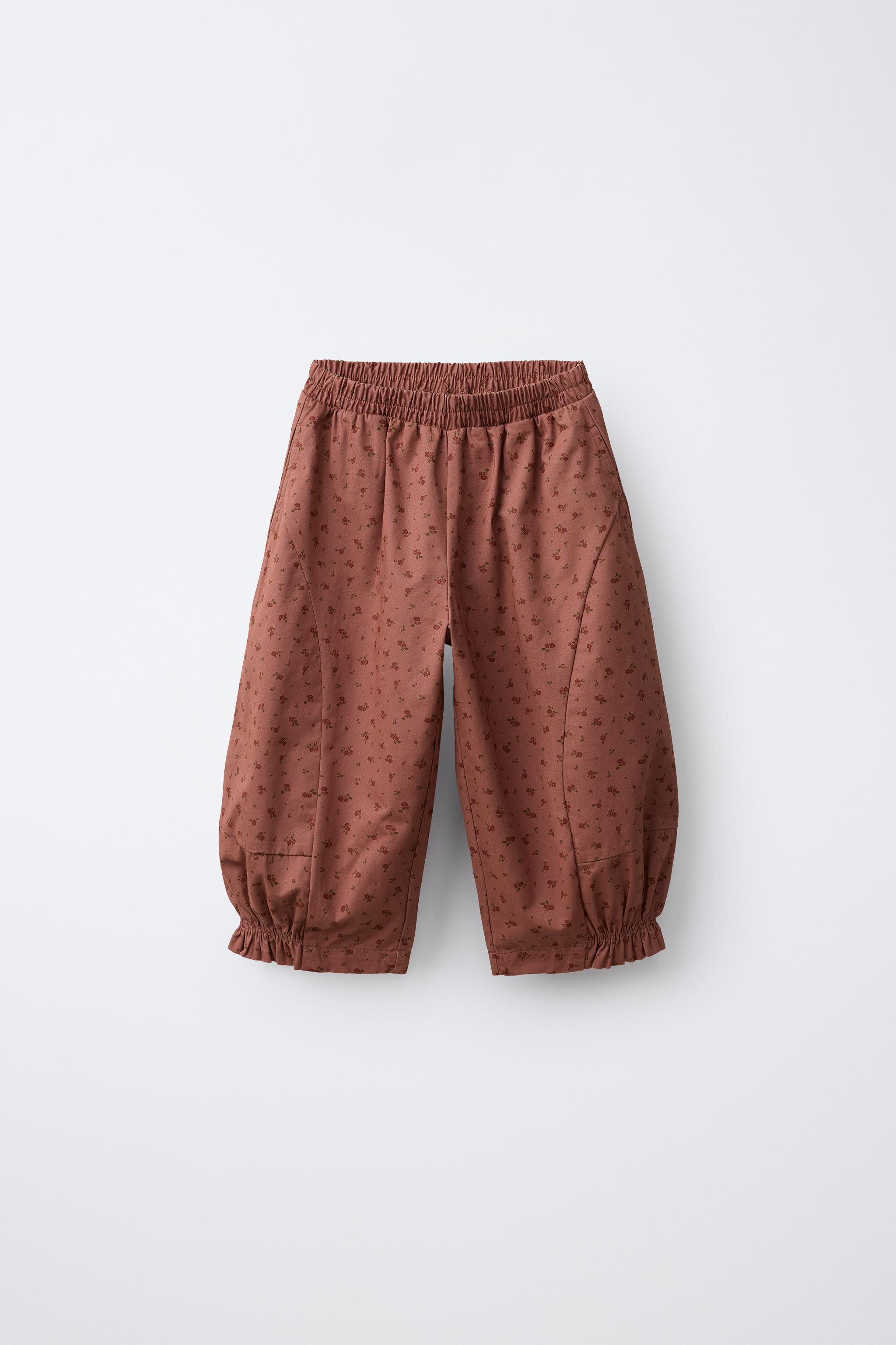FLORAL BALLOON TROUSERS | Zara US