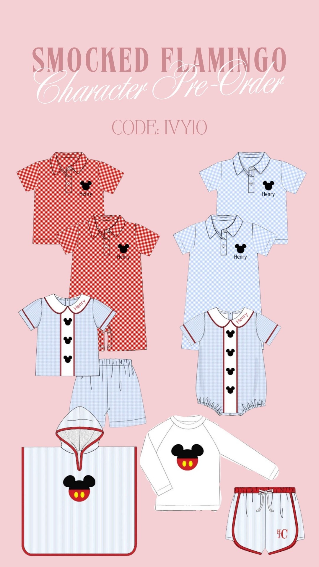 New Disney pre order from the smocked flamingo. Code IVY10 to shop 🐭✨

#LTKBaby #LTKKids