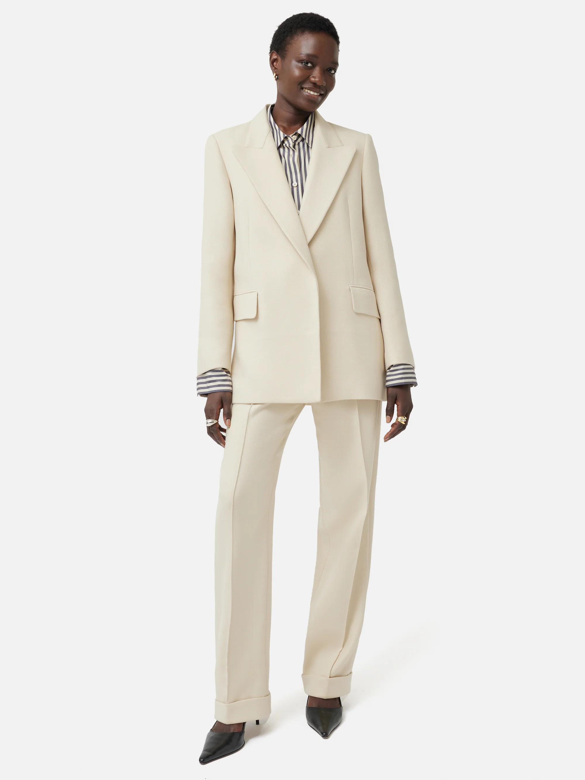 Wye Twill Blazer | Cream | Jigsaw (UK)