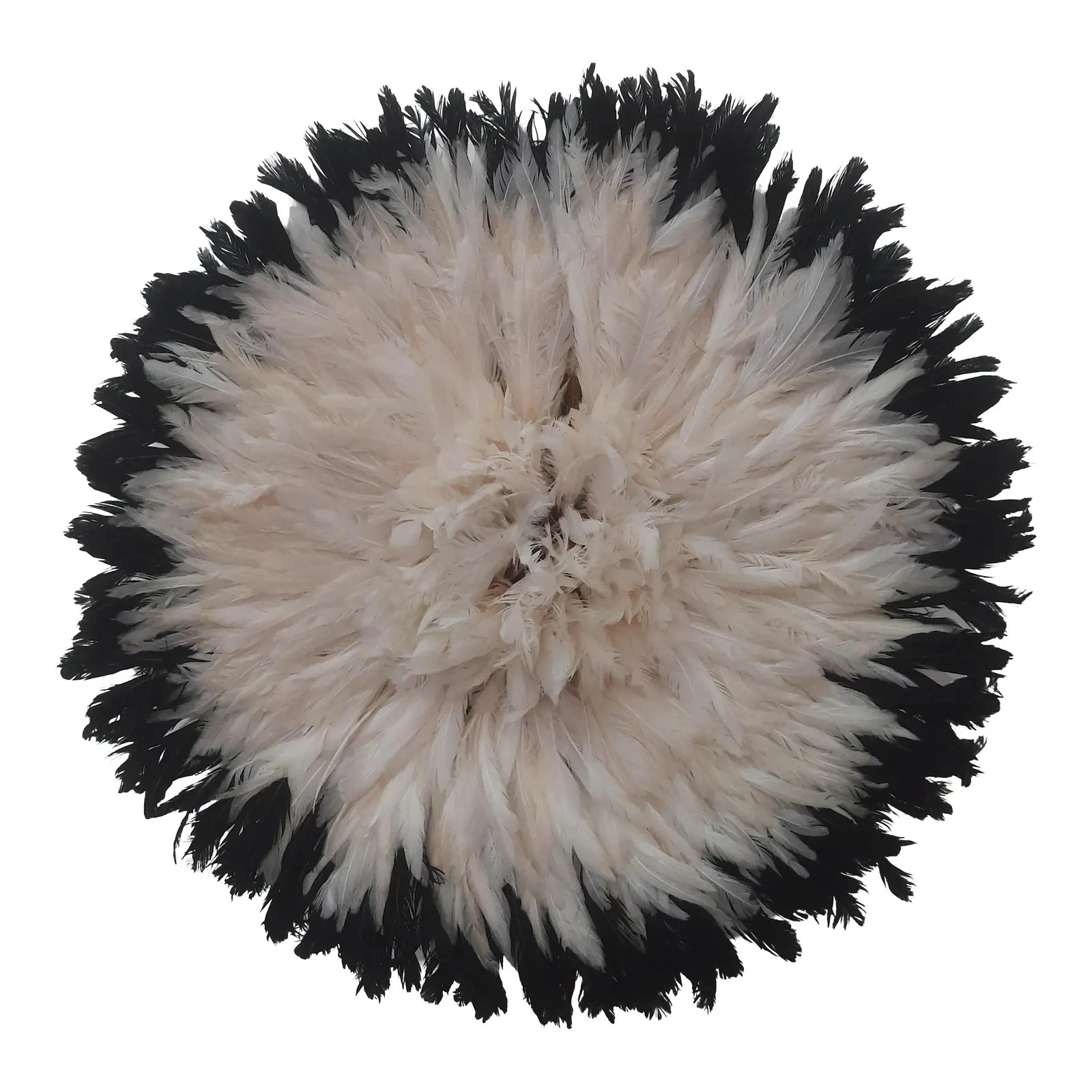 White with Black Outline Juju Hat | Chairish